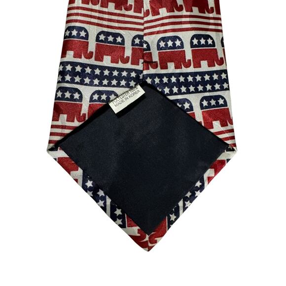 RNC Republican National Convention GOP Elephant Mascot Political Necktie - Picture 5 of 6
